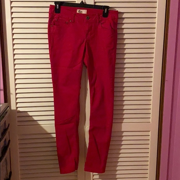 Bright Red and Orange Jeans - Picture 1 of 6